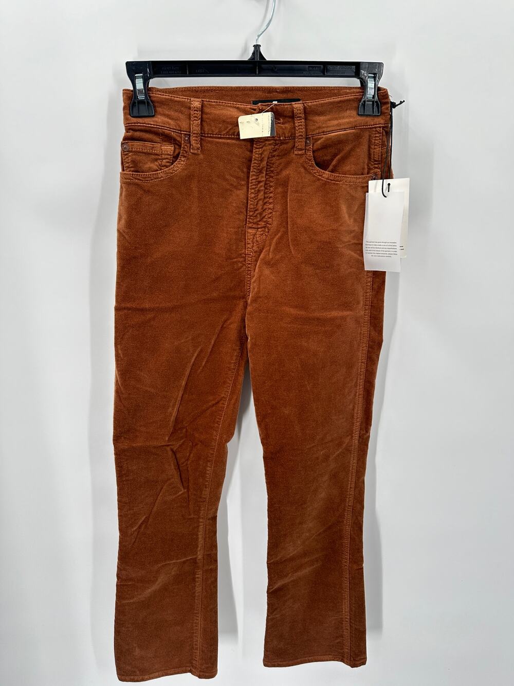 7 For all Mankind NWT High Waist Slim Kick Flare Brown Jeans Pants // 00